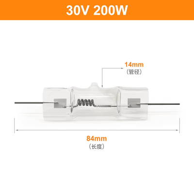 lampada alogena ottica del quarzo della lampada 250W della piccola esposizione dell'alogeno di 30V 200W