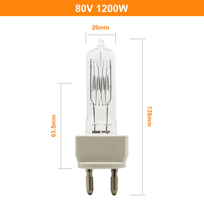 lampada G22 due Pin Halogen Bulb dell'alogeno di 80V 1200W 230v 1000w