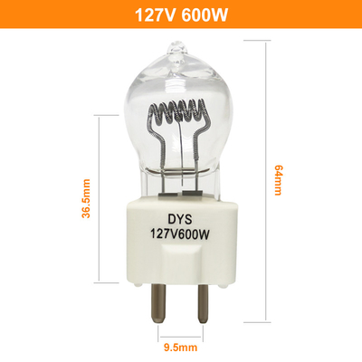 fase del cineproiettore della lampada della lampada alogena di 127V 600w Gy9.5 che accende la lampada di bhc Dys della palla DYV