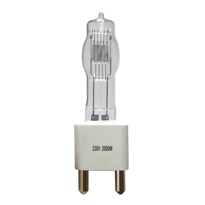 lampada ad alta tensione dell'alogeno 230v 2000 singoli della lampadina G38 di watt conclusi