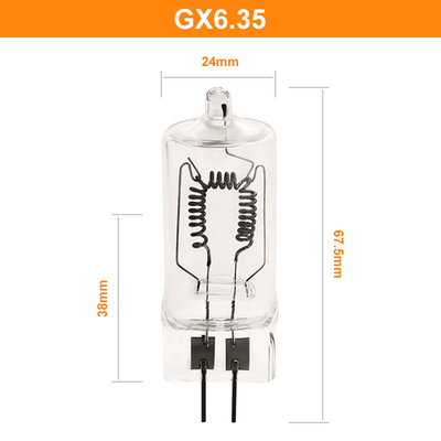 Lampada foto ottica 1000w 230V 3300K 25000Lm dell'alogeno Gx6.35 per le apparecchi d'illuminazione del film