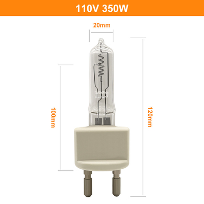 lampada locomotiva dell'alogeno delle lampadine della luce al quarzo della radura di 110V 350W G22