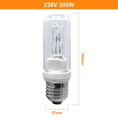 Alogeno materiale E27 230V della lampada di alogeno di tungsteno del quarzo della lampadina 205w