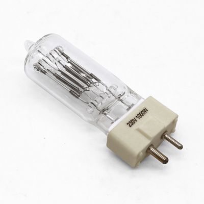 lampada conclusa bassa 3200K dello studio della fase della lampadina 1000w del quarzo dell'alogeno di 230V Gy9.5 singola