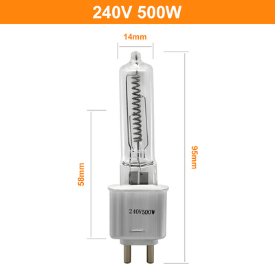 240V 500 video infrarosso d'altezza del teatro TV del riscaldamento dei lumi della lampada alogena del quarzo di watt G9.5