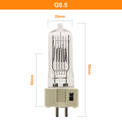 Pin delle lampadine dell'alogeno della lampada al quarzo G9.5 di 230V 1000w due