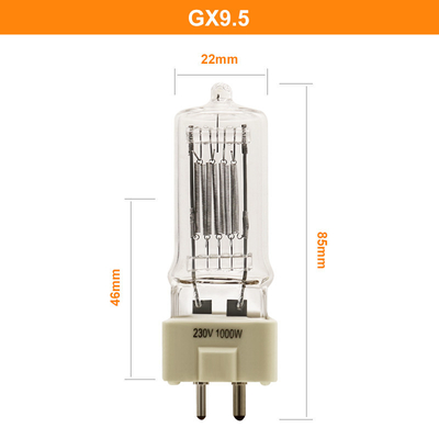 lampada foto ottica compatibile di Sylvania delle lampadine dell'alogeno del quarzo di 230V 1000W GX9.5