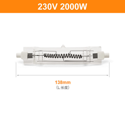 il tipo lineare il doppio 50000lm di 138mm della metropolitana della lampada alogena di 230V 2000W R7s si è concluso
