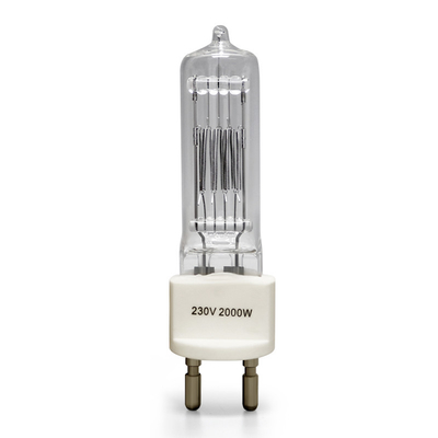 230v 2000 basi della lampada della lampadina G22 della luce al quarzo di watt