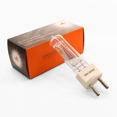 230v 2000 basi della lampada della lampadina G22 della luce al quarzo di watt