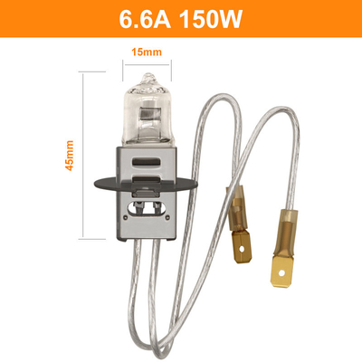 6.6A 150 aerodromo maschio del fermaglio dei lumi 2400lm PK30d JIF J1/83 della lampada alogena del quarzo di watt