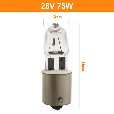 Lampada alogena locomotiva ferroviaria della radura dei fari 28V 75w dell'alogeno del quarzo Dimmable