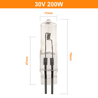 tipo ottico dell'inserzione di Pin Halogen Bulb Small Bead della lampada due dell'esposizione dell'alogeno di 30V 200W