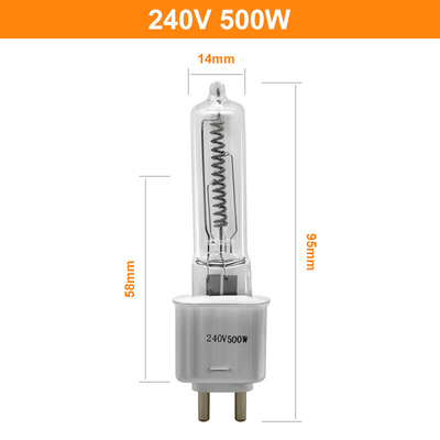 Lampada di calore d'altezza di infrarosso dell'alogeno G9.5 dei lumi della lampada al quarzo di T4 500w 240v