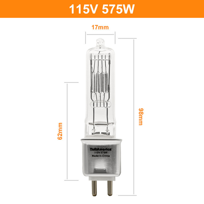 Bi Pin Halogen Bulb Replacement Photographic di 230v 115V 575W G9.5