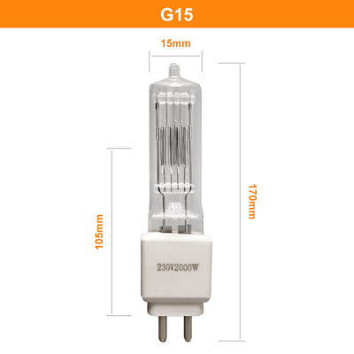lume G15 di Pin Halogen Bulb 230v 50000 della Bi 2000w