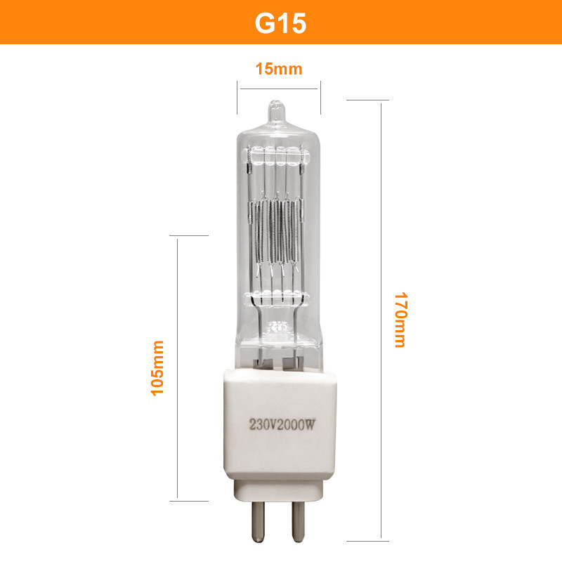lume G15 di Pin Halogen Bulb 230v 50000 della Bi 2000w