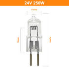 la lampada dell'alogeno di bassa tensione di 24V 250W borda la lampada alogena Shadowless della chirurgia della macchina utensile di Crystal Lamp Pin Bulb Projector