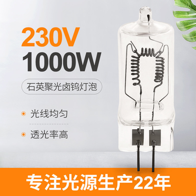 spettacolo della torcia 3300k 15h 67.5mm della foto della lampada del proiettore della lampadina di 230V 1000W GX6.35